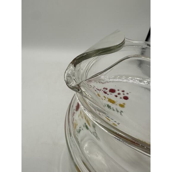 MCM Anchor Hocking Overlapping Circles Glass Pitcher Read VTG Read - Picture 7 of 7